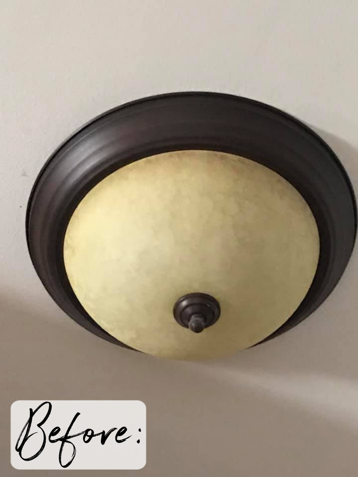 How to Update Yellow Light Fixtures on a Budget