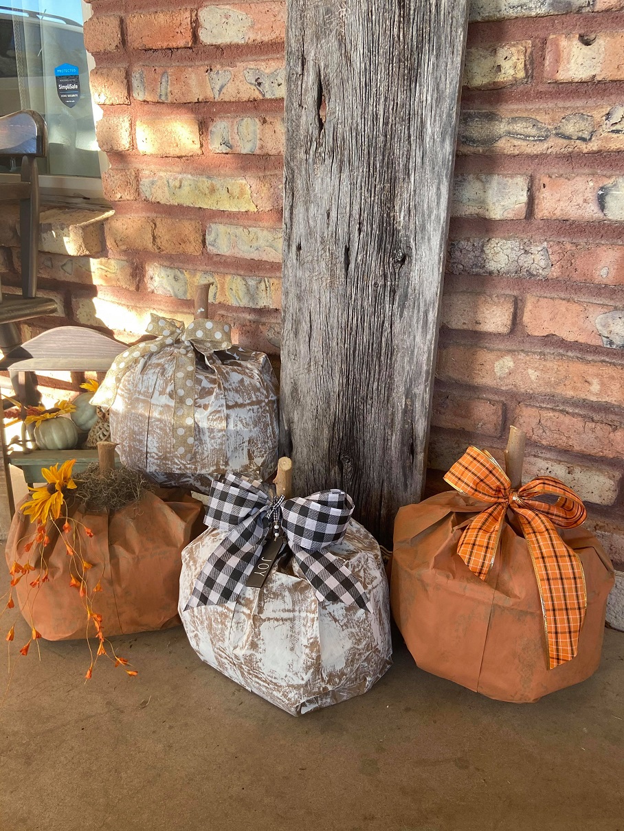 Brown Paper Bag Pumpkins
