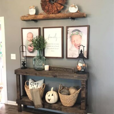 Farmhouse Front Entry Way Fall Inspiration