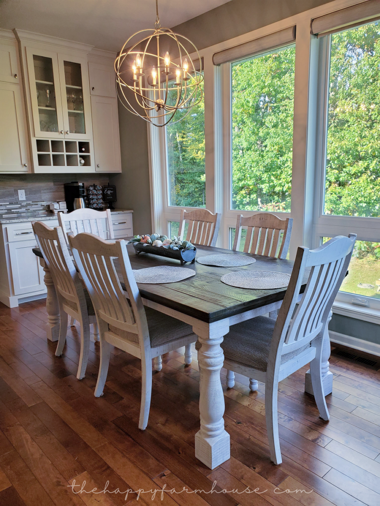 Modern Farmhouse Dining Room Table - The Happy Farmhouse