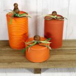 Upcycled Soup Can Pumpkins
