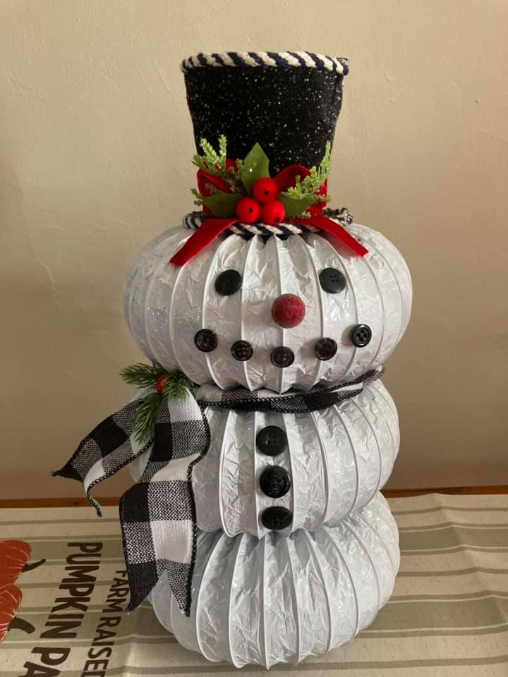 How to Make a Dryer Vent Snowman