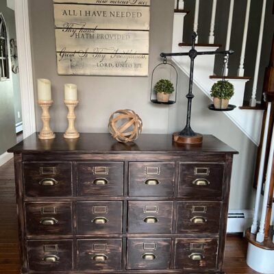 Apothecary Dresser Makeover (Before and After)